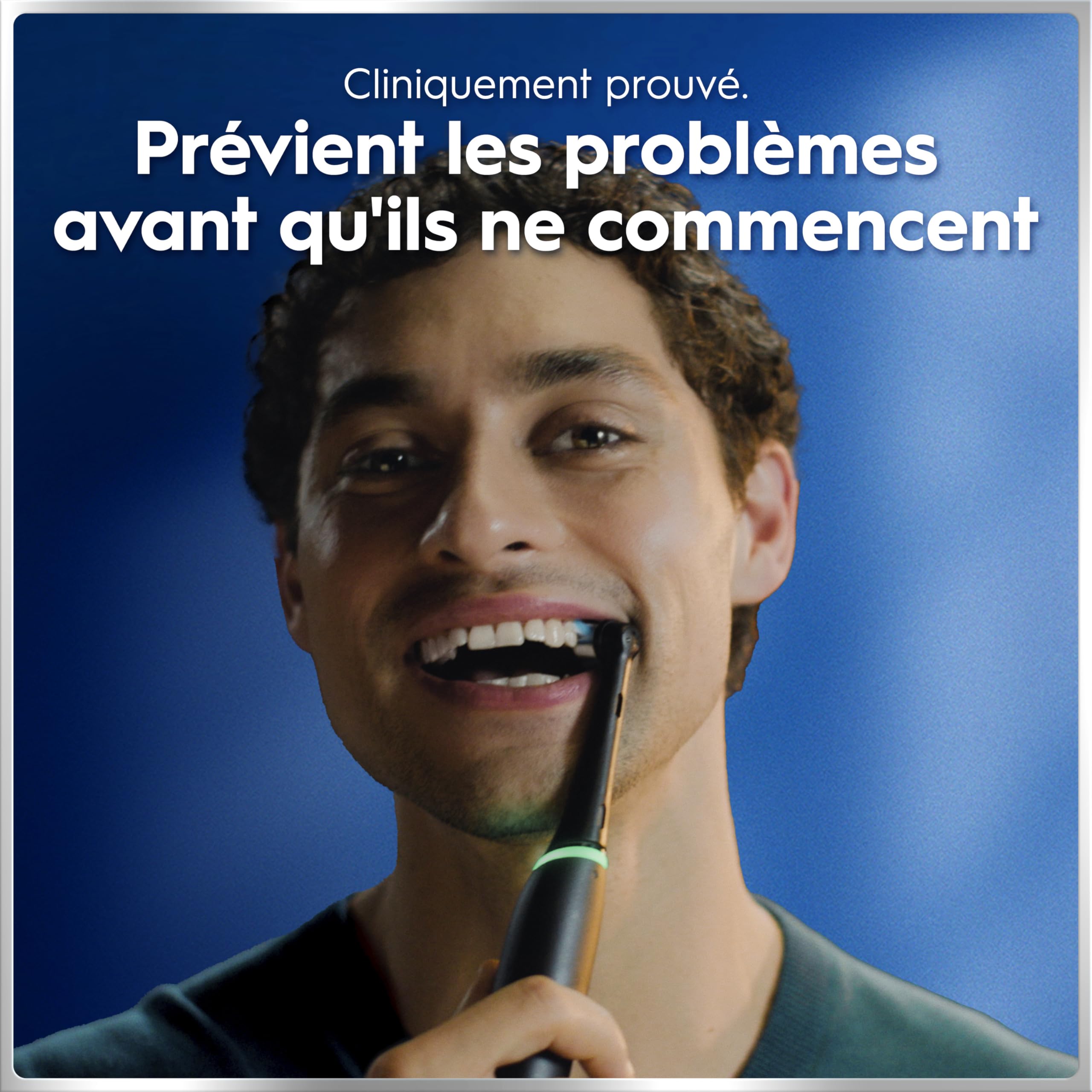 Oral-B Brosse à Dents Electrique iO 6, 3 Brossettes de Rechange, Noire – 5 Modes de Brossage dont Blancheur et Soin des Gencives, Capteur de Pression, Batterie Rechargeable, Etui, en Carton