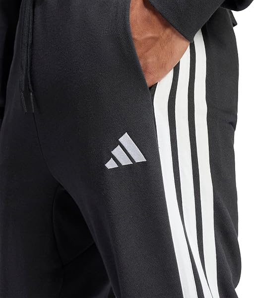 adidas - Essential Three Stripes French Terry Pant, Pantaloni da Golf Uomo - 5