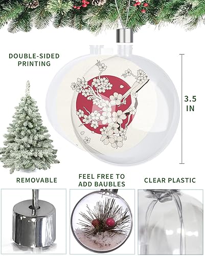 Miniatura 7 de Adornos de Navidad para colgar en el árbol de Navidad, pintura a mano, bolas de cerezo, adornos inastillables para decoración de regalo de fiesta de