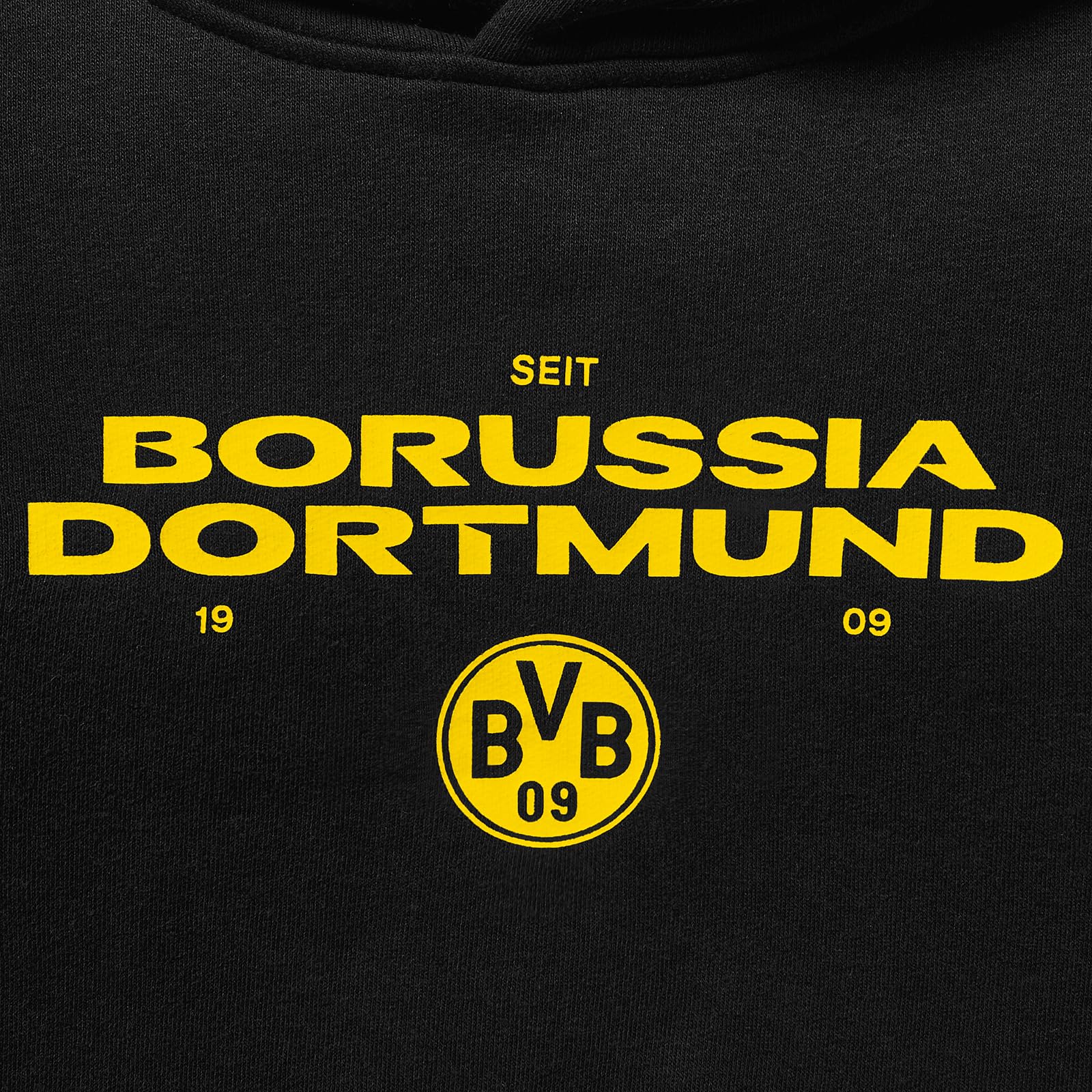 Borussia Dortmund Bluza z kapturem BVB, ekskluzywna, napis i emblemat, bluza z kapturem (1 opakowanie)