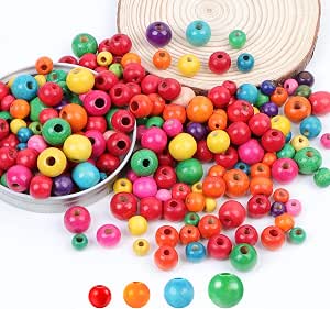 Collane di perline di legno, colorate e dipinte a mano, rosa shocking, turchese, gioielli hawaiani Luau, pesci tropicali - Italia