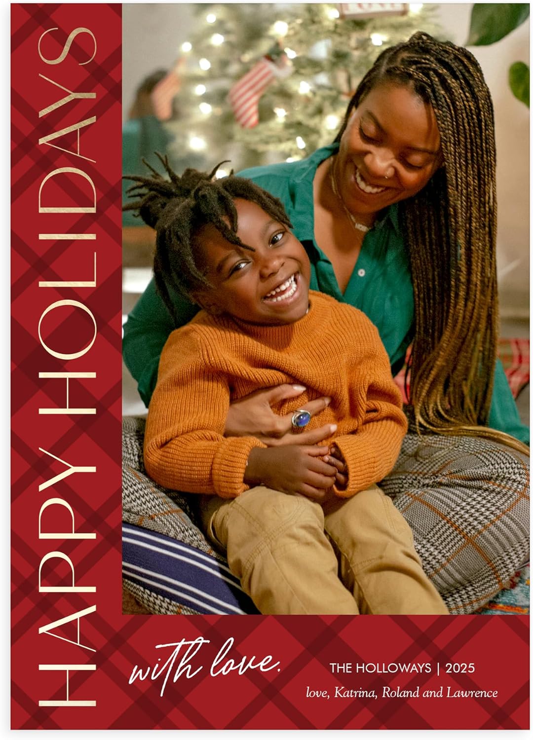 Let's Make Memories Personalized Photo Christmas Cards with Envelopes - Premium Quality - 5x7-2025 Holiday Cards & White Envelopes - Vertical Greeting - 100 ct