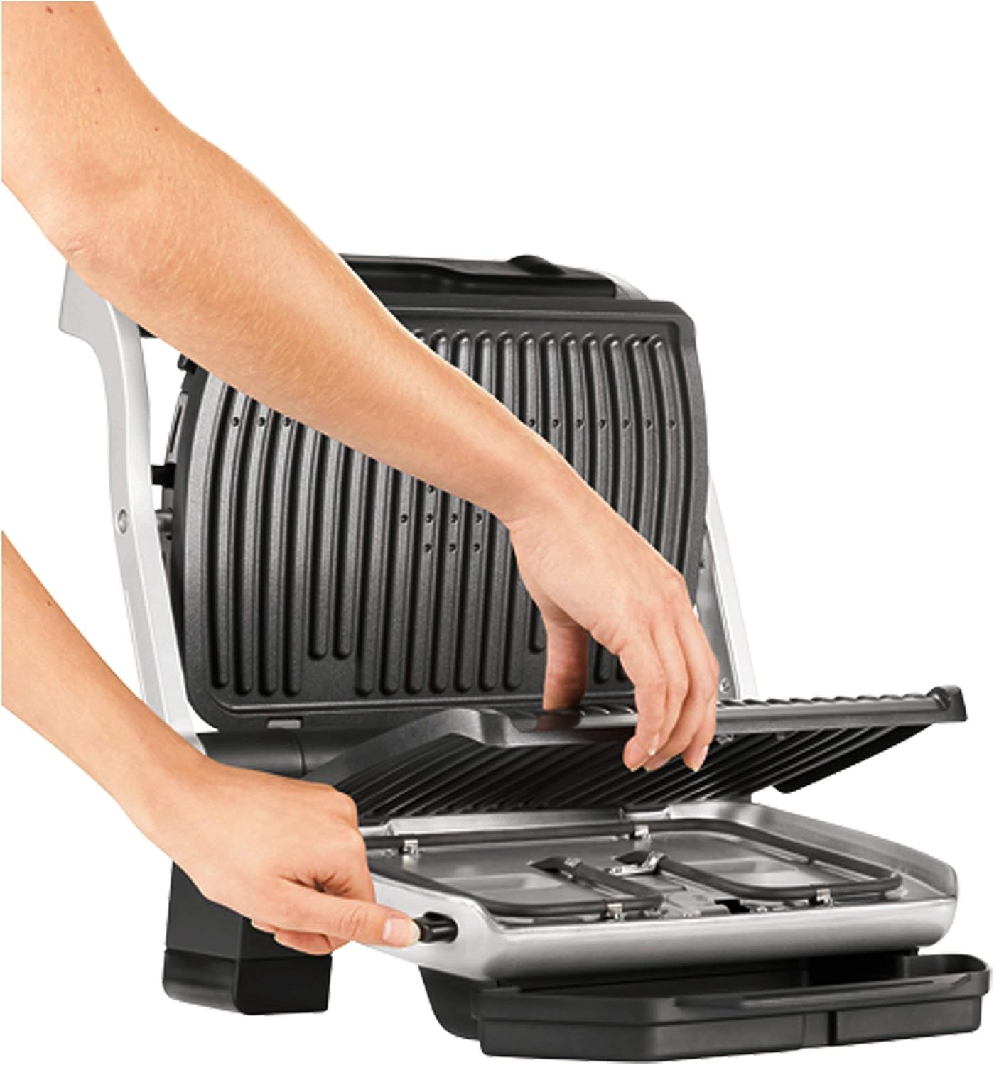 Rowenta GR722D Optigrill+ XL Bistecchiera Elettrica con Piastre Rimovibili, 9 Programmi di Cottura Automatici, Modalità Manuale e Surgelati, Grill Intelligente 2000 W, 6-8 Persone, Indicatore Cottura Rowenta GR722D Optigrill+ XL Bistecchiera Elettrica con Piastre Rimovibili, 9 Programmi di Cottura Automatici, Modalità Manuale e Surgelati, Grill Intelligente 2000 W, 6-8 Persone, Indicatore Cottura