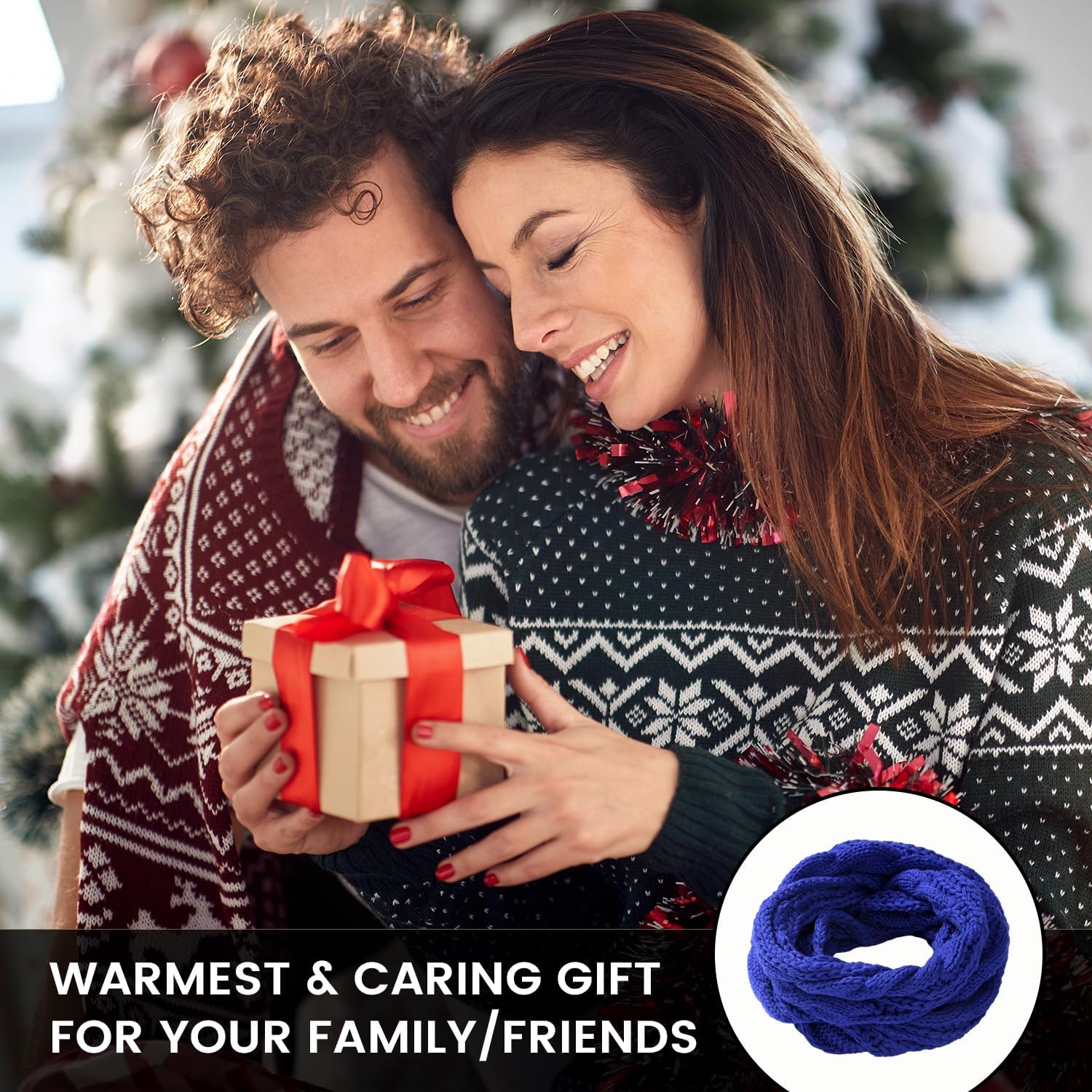 Scarf for Women - Winter Scarf Infinity Scarfs for Women for Cold Weather, Warm Knit Winter Infinity Circle Loop Scarves - Image 6