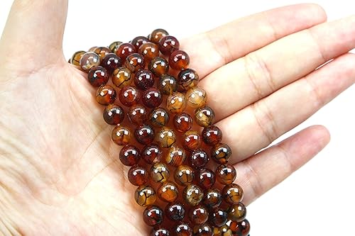 Miniatura 3 de Qiwan Cuentas redondas sueltas de piedras preciosas naturales, fabricación de joyas de bricolaje 1 hebra de 15 pulgadas (0.315 in, piedra preciosa