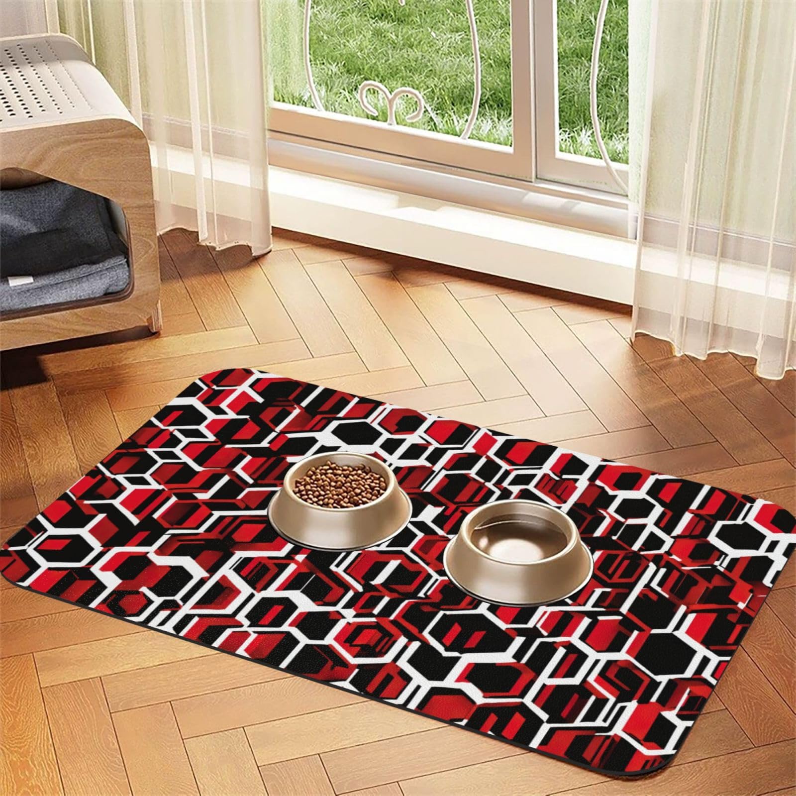 Tapis en cuir synthétique de qualité pour repas de chiens et chats exigeants