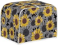 Vista 9 de FKELYI Cubierta para tostadora con estampado de vaca, cubierta para horno tostador de 2 rebanadas, cubierta para hacer pan pequeño, resistente a