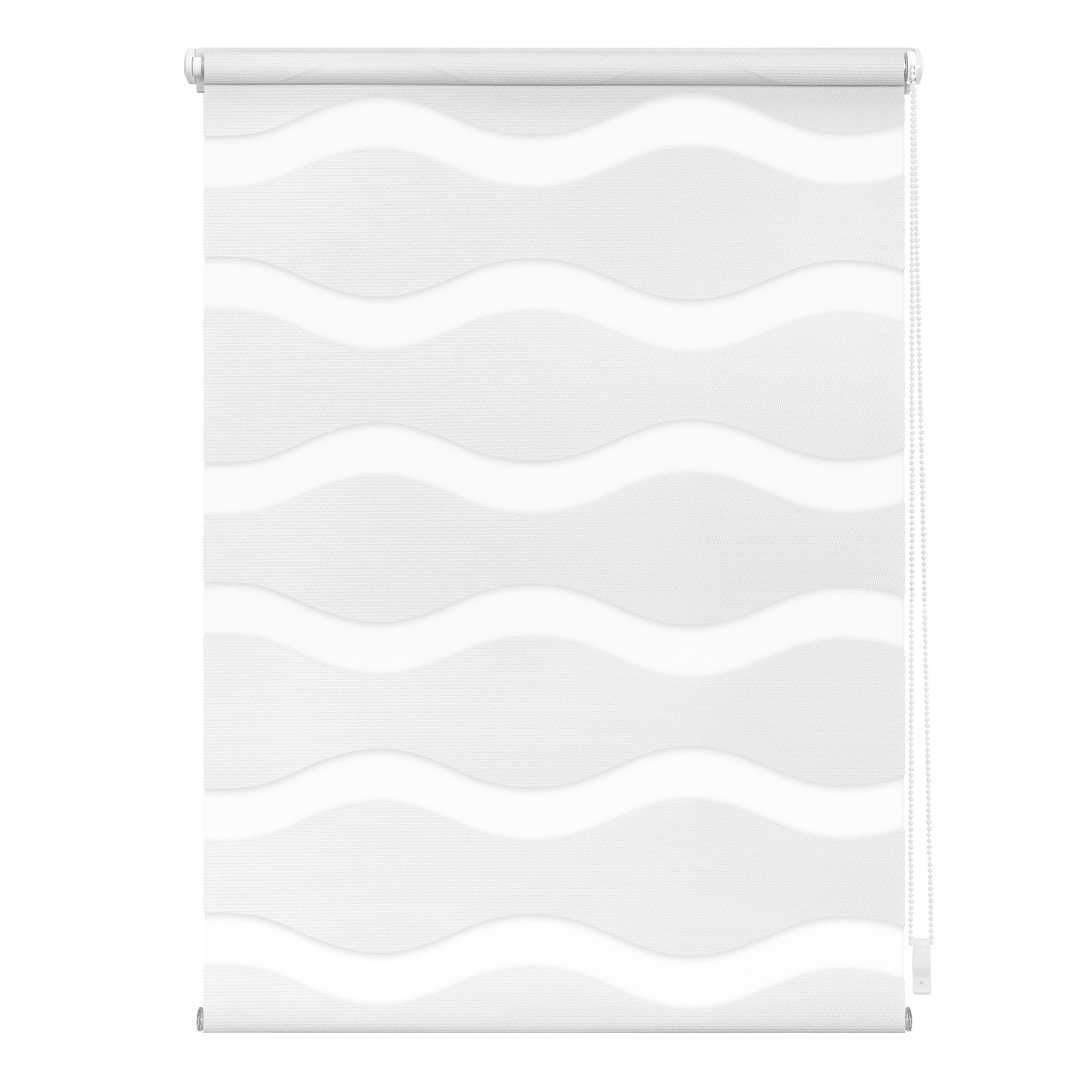 Lichtblick Doppelrollo Blickdicht ohne Bohren Weiß 100 cm x 150 cm (B x L) | Duo Rollo, Rollos für Fenster ohne Bohren, Doppelrollo Klemmfix ohne Bohren, Welle, Klemmträger-Montage, Sichtschutz