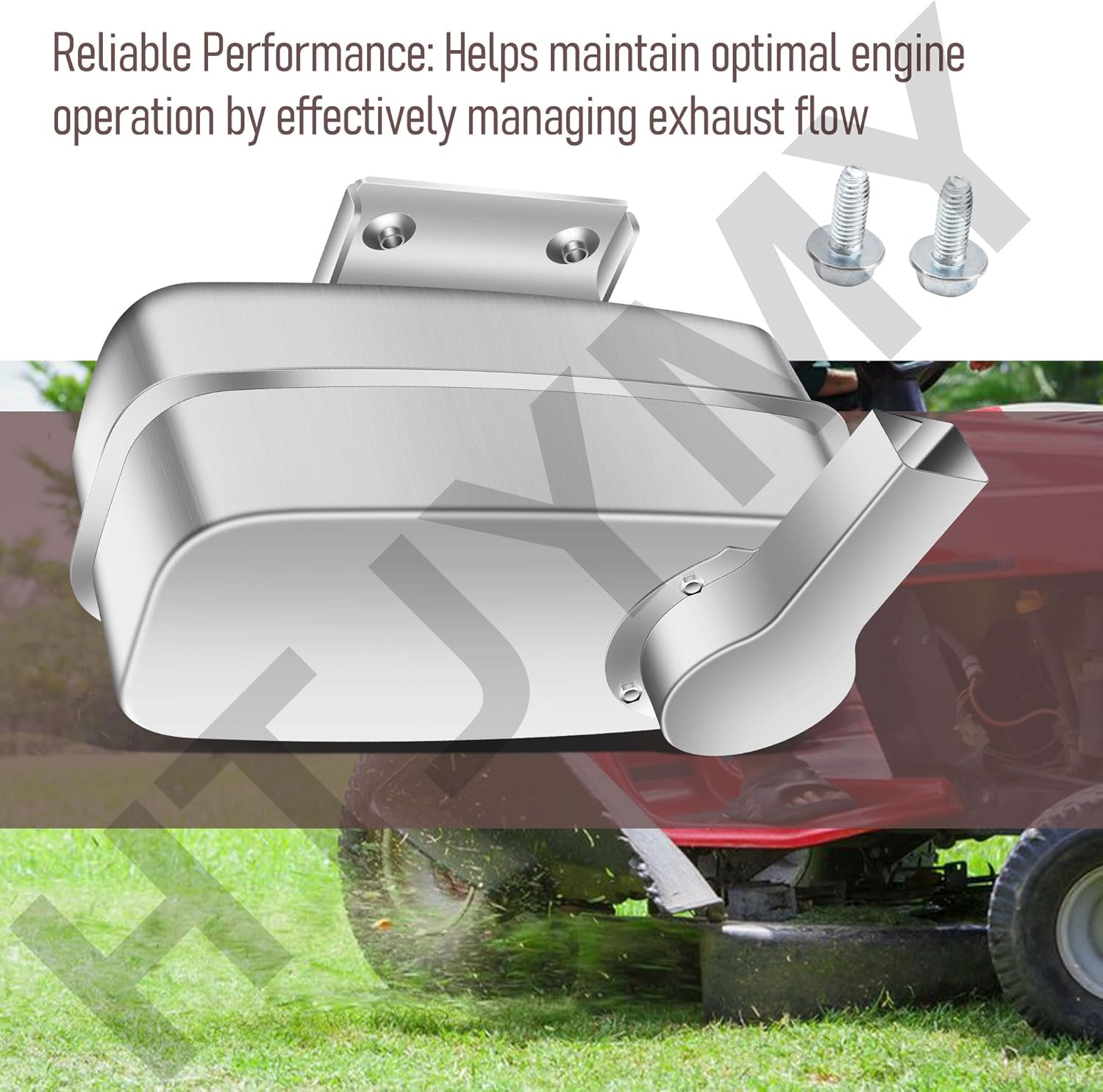 589818701 Mower/Tractor Muffler Compatible with Husqvarna 164T, 184T, 224T, 224TFI, CTH163 T, CTH164 T, CTH164T, CTH184 T, CTH204 T