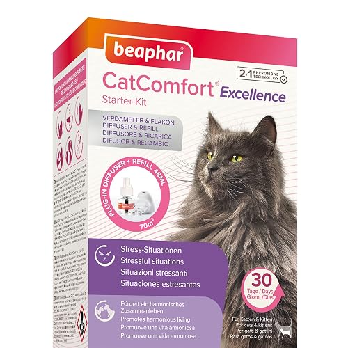 Beaphar - CatComfort Excellence Difusor Antiestrés para Gatos, con Feromonas, Reduce Estrés y Ansiedad…