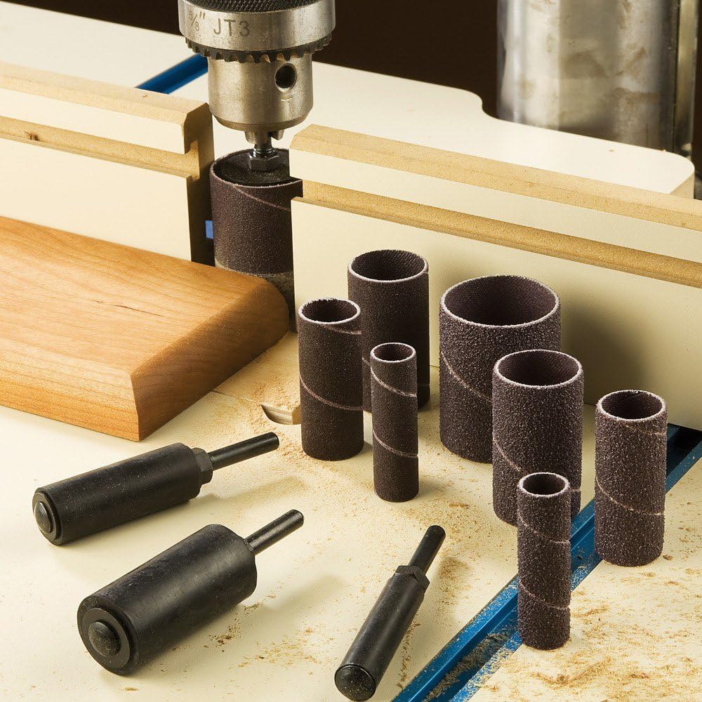 12 Piece Long Drum Sander Kit and Replacement Sleeves