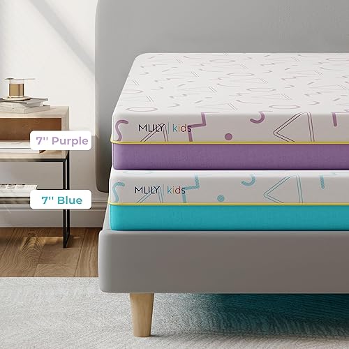 Miniatura 21 de MLILY Colchón individual de 5 pulgadas para niños, litera, fabricado en los Estados Unidos con espuma de Estados Unidos y materiales globales,