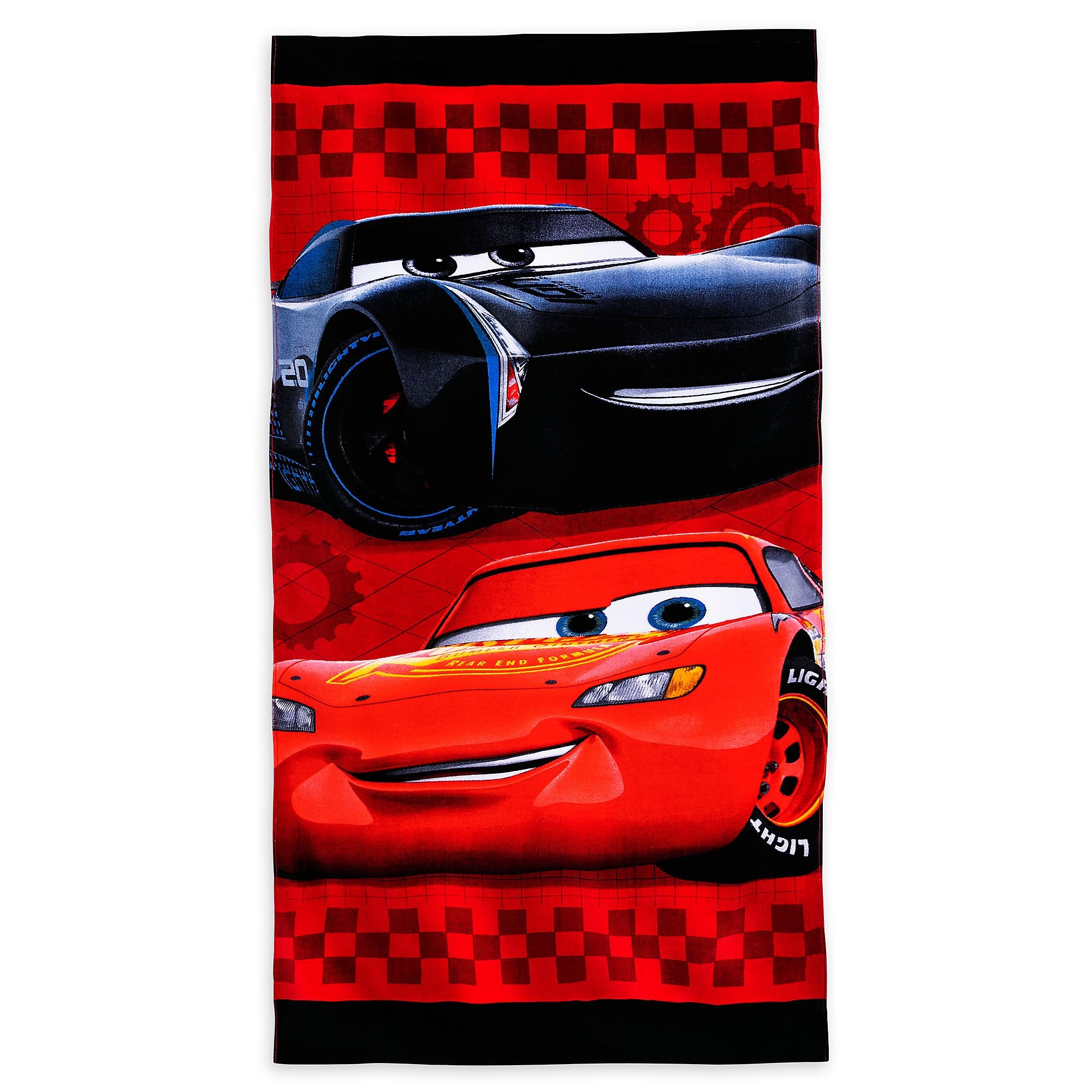 Disney Store Disney Store Oficial Toalla Playa Disney Pixar Cars, 163 cm, Ligera Tela de Algodón Suave para Piscina con Estampado de Rayo Mcqueen y Jackson Storm