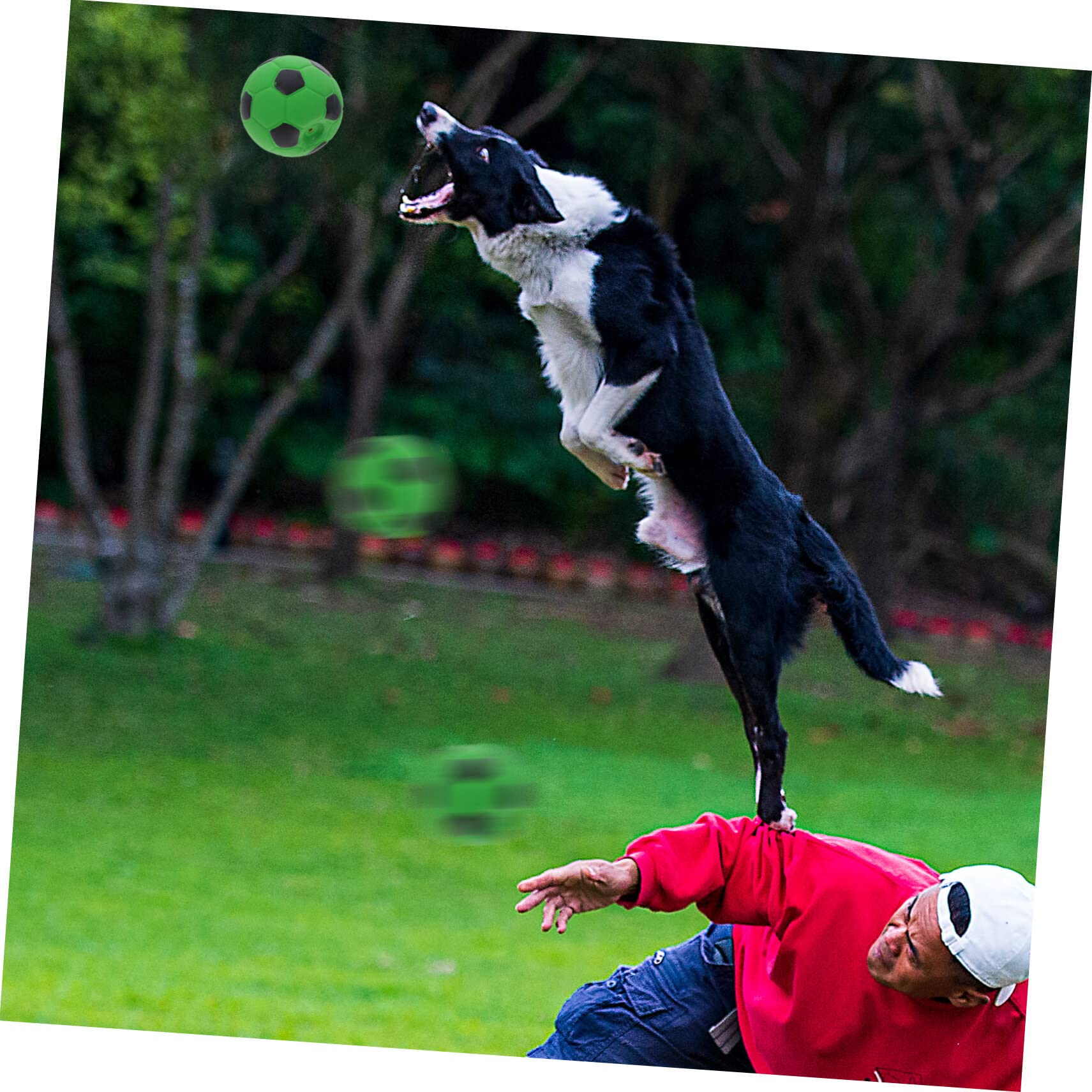 Mipcase 12stücke Interaktive Spielzeuge Für Hunde Weiche Molar-funktionale Fußball-kauspielzeuge Quietscher Für Welpen Und Aktive Spielzeiten