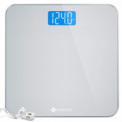 Miniatura 14 de Etekcity - Báscula para peso corporal, báscula digital eléctrica de baño para personas, mide peso de hasta 400 libras, azul azul