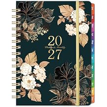 2027 Weekly & Monthly Planner - Planner 2027 with Monthly Tabs, 6.4" X 8.5"