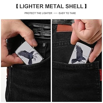 Amazon.co.jp: Zippo兼用ケース 八咫烏 カラス 鳥 ジッポ