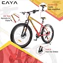 CAYA Split 27.5T MTB Cycle for Men & Women with 21 Speed Gears & Semi Fat 2.80 Inch Tyre | Disc Brake & Suspension with Steel Frame 18.5 & Tyre 27.5 Inch Unisex Bicycle for 15+ Adults-Yellow,Orange gallery image