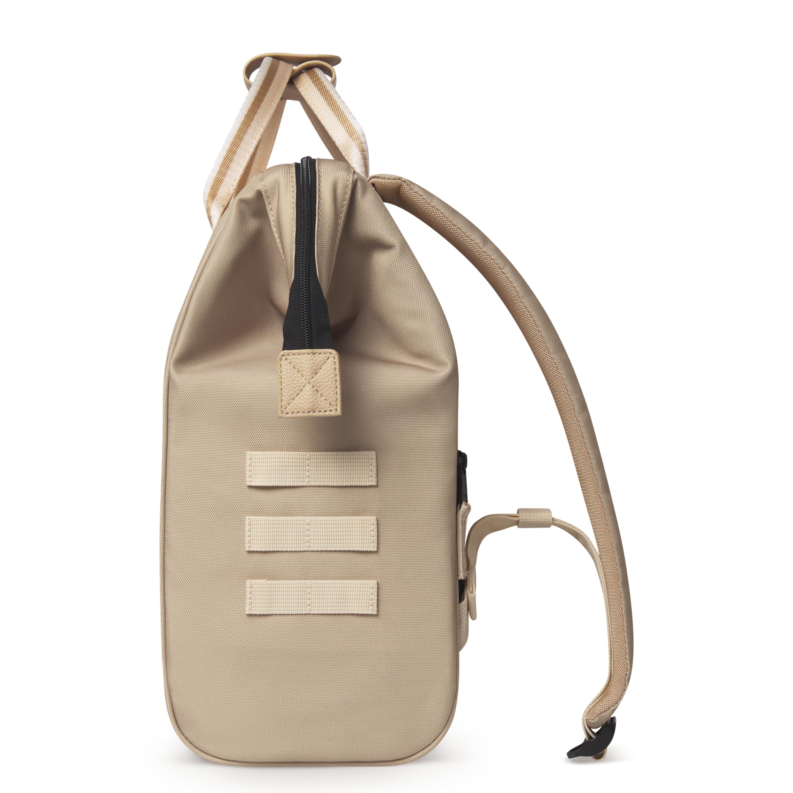 Cabaïa - Zaino Adventurer Lobito - Medium 18L - Idrorepellente - scomparto per PC fino a 13″ - 2 tasche intercambiabili - Vegan certificato - Zaino da viaggio, lavoro e scuola - Beige