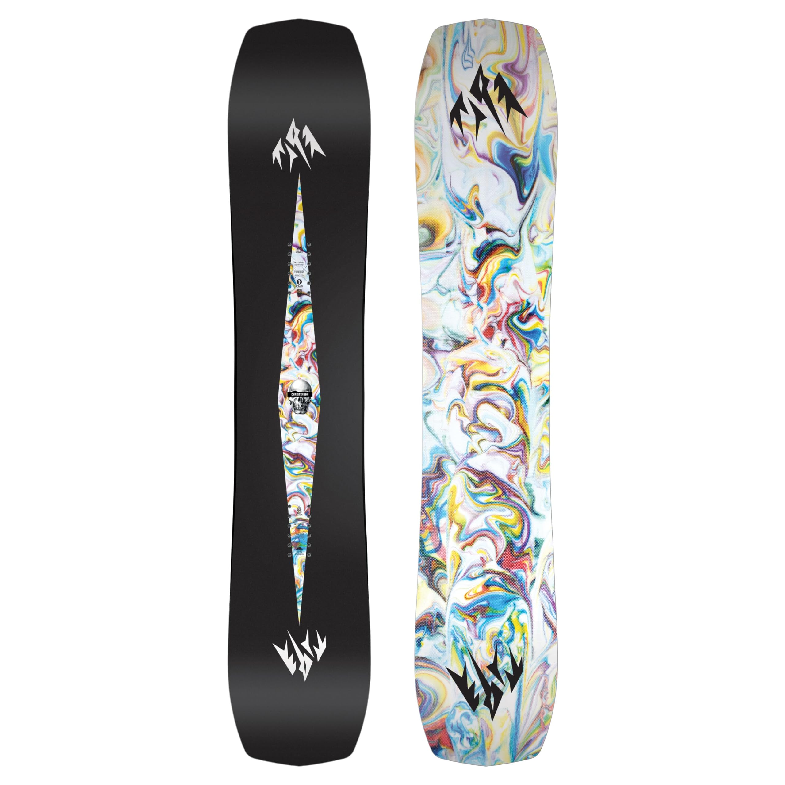 JONES - Mind Expander Twin, Snowboards Surf Shape, Ideal for slashing pow, Poppin’ Pillows and tossin’ Tricks, Size 158, Color Black