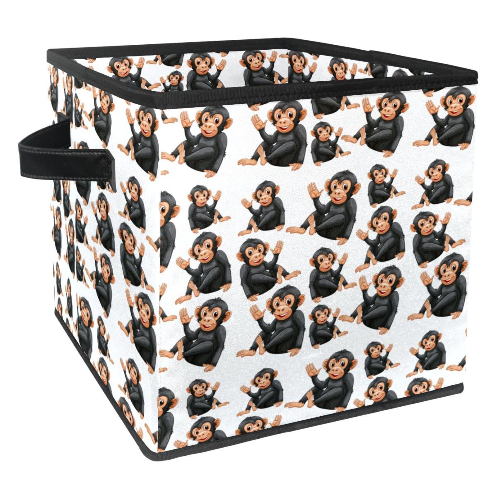 Boîte de rangement enfant motif singe pour organiser les jouets dans la chambre