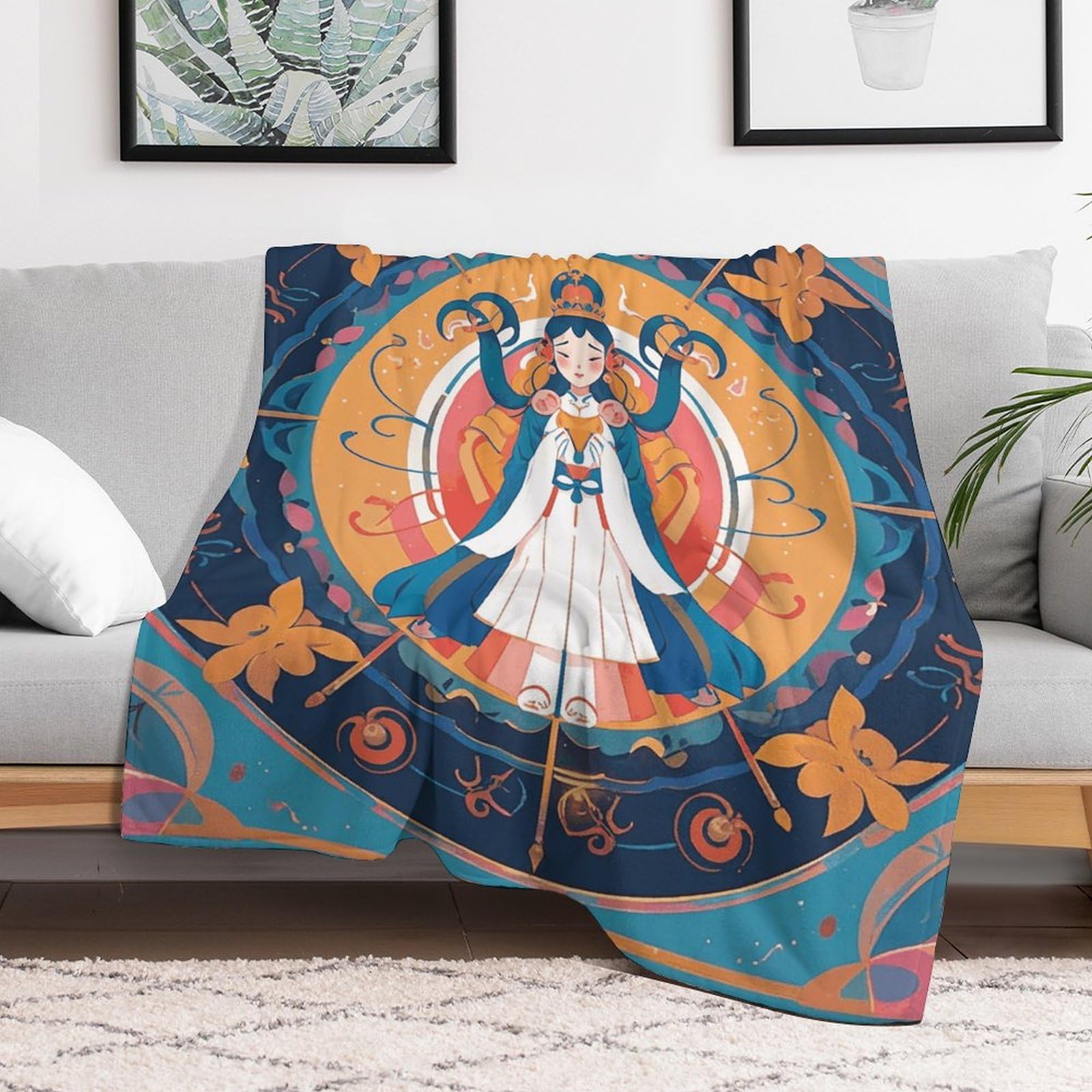 Couverture micro polaire haut de gamme jeté de lit ultra doux