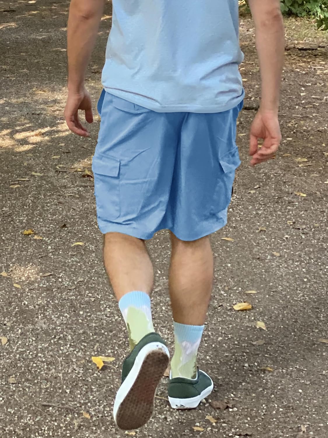 TACVASEN Men's Cargo Short 6 Pockets Comfortable Twill Cotton Elastic Waist Causal Work Shorts - Image 3