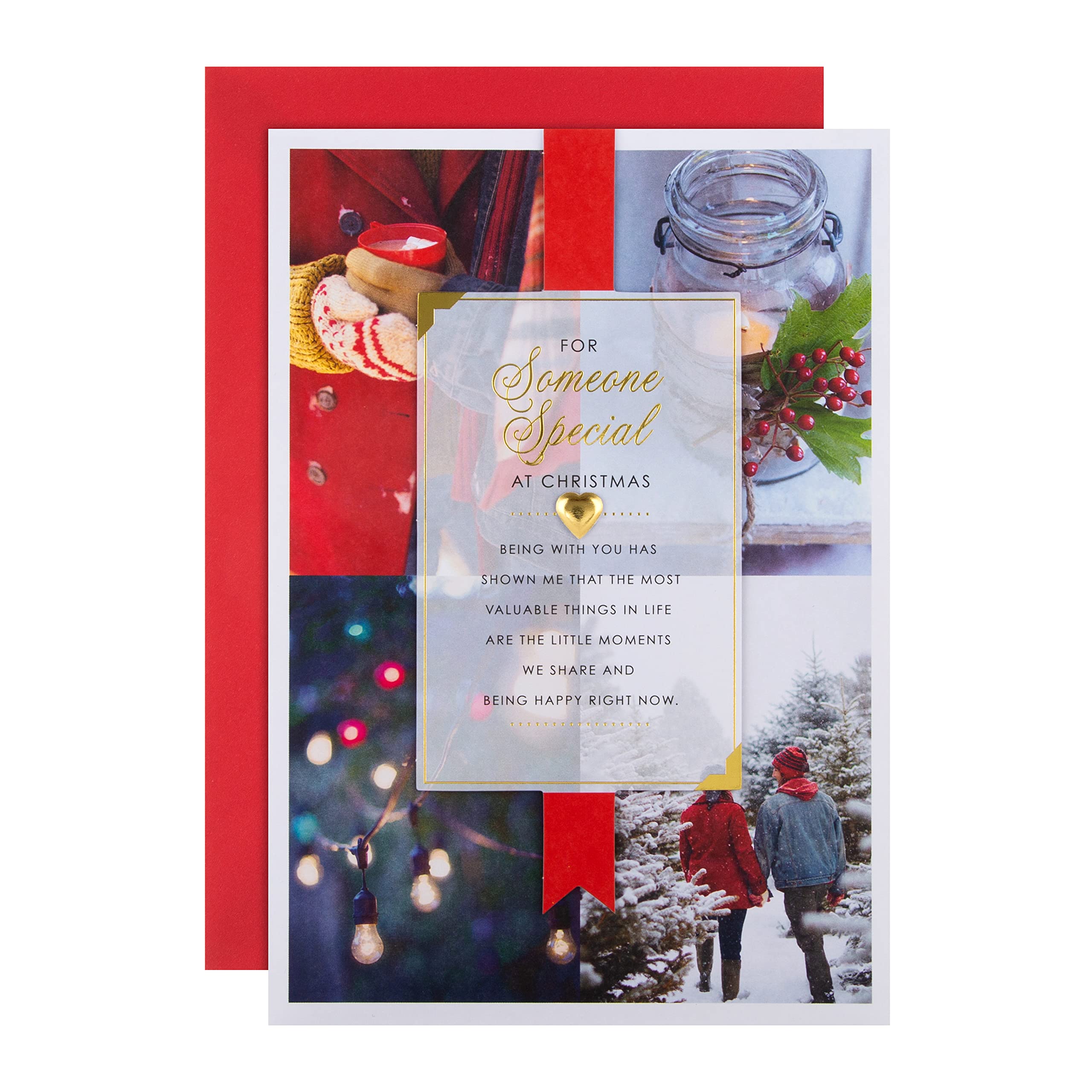 Hallmark Christmas Card for Someone Special - Traditional Design with Heartfelt Verse