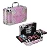 VER Beauty 61 pcs All-In-One Makeup Kit For Woman, Girls & Teens, Full Kit, Makeup Gift Set Eyeshadow Lipstick Lip Gloss Multi-Color Lip Balm Rouge Nail Enamel Mascara Tweezer Scissor Filer Pink