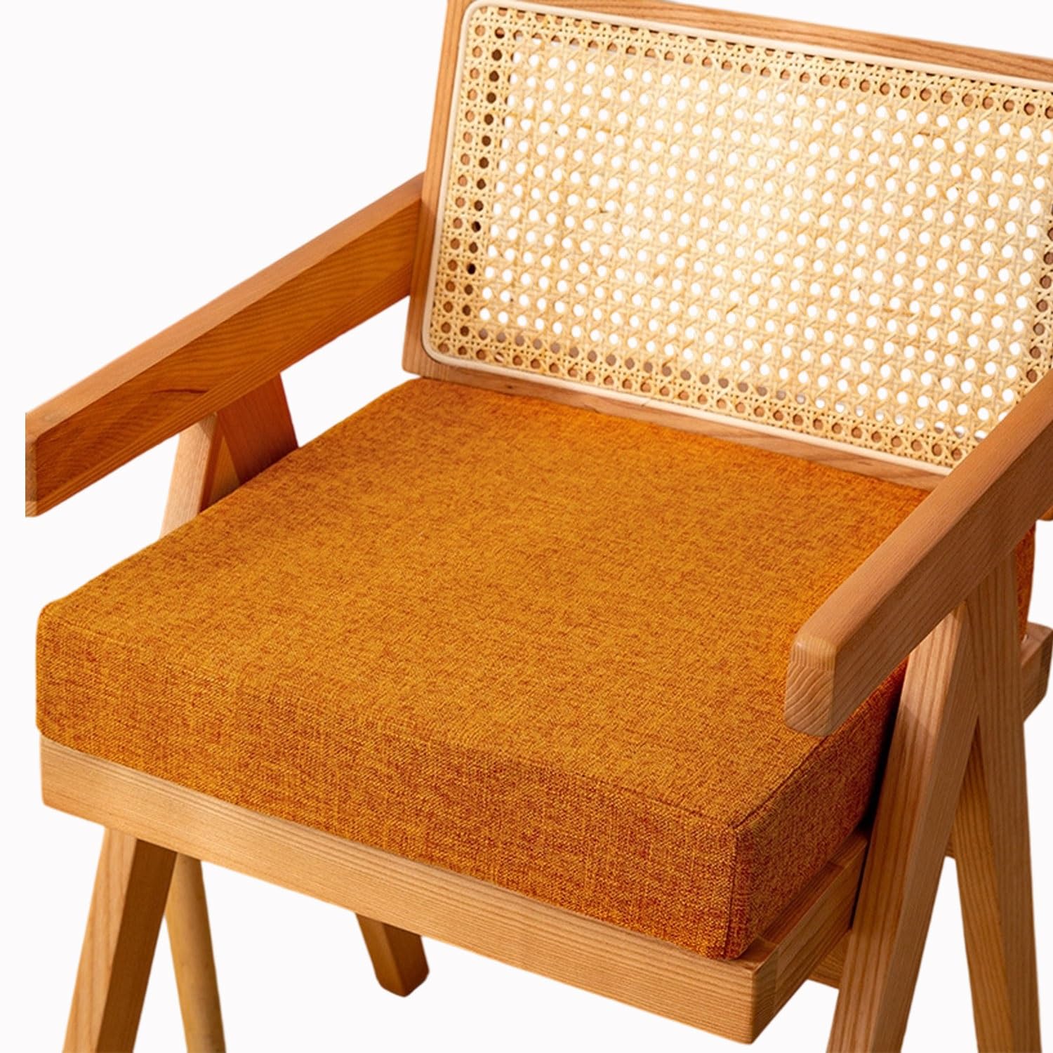 Hkjgnh F13 Memory Foam Square Seat Cushion 3/5/8Cm Thick,40/45/50Cm Stool Cushion, Circle Chair Pad With Removable Cover For Dining Kitchen Bar Chairs(,50X50x5cm)