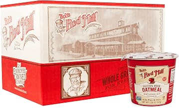Bob's Red Mill GF Oatmeal Cup, Apple & Cinnamon, 2.36 Ounce Cup (Pack of 12) - Non-GMO, Whole Grain, Kosher