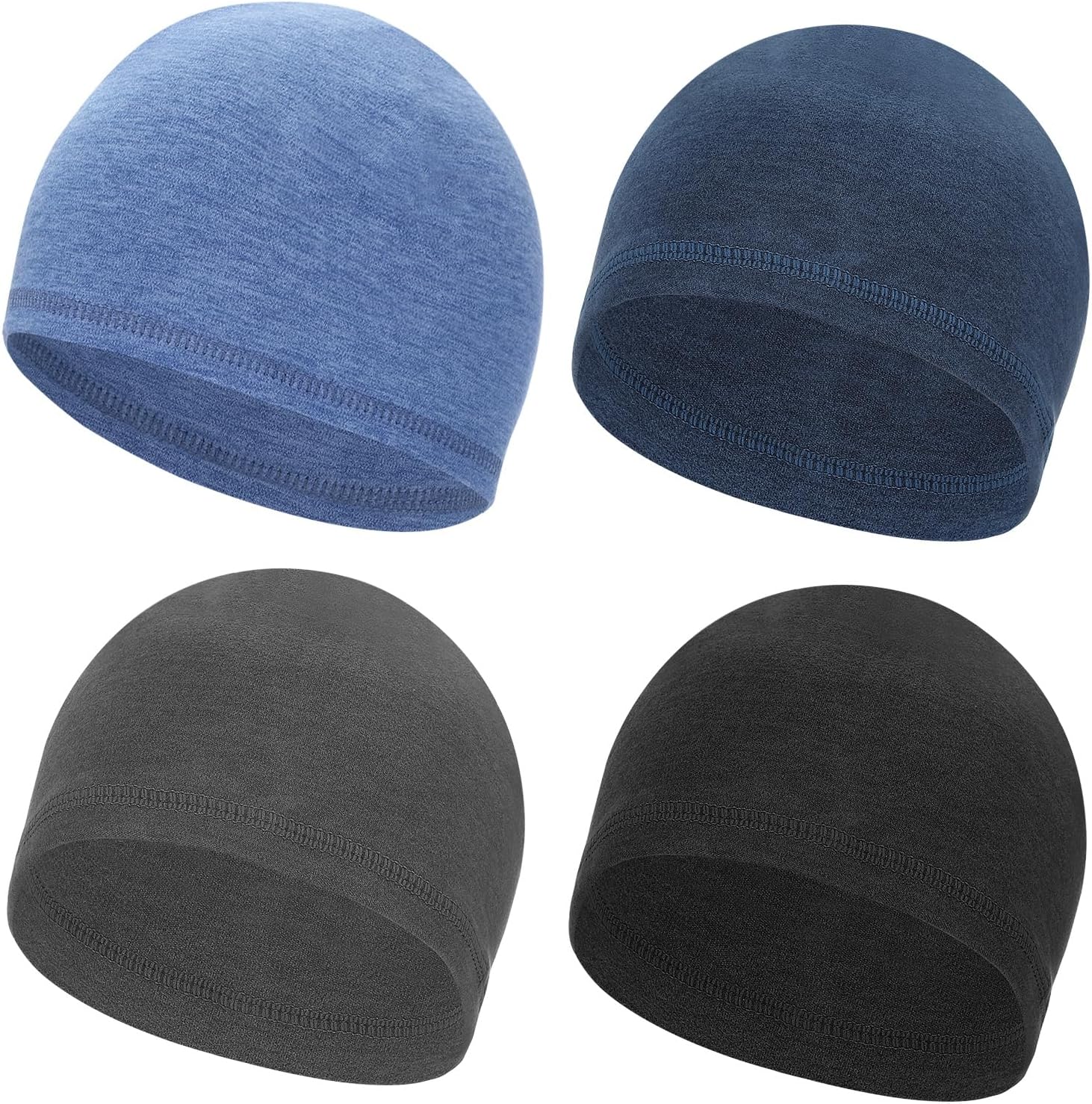 PATIKIL Helmet Liner Skull Cap for Men, Sweat Wicking Hats Stretchy Thermal Under Helmets Cap for Bicycle Motorcycle Cycling