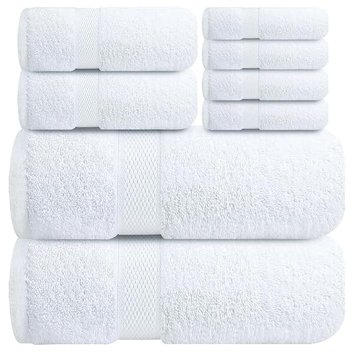 Infinitee Xclusives Luxury 100% Cotton Towel Set – 8 Piece