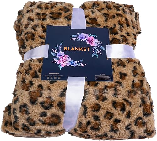Miniatura 9 de Viviland Manta con capucha de gran tamaño, súper suave y cálida, regalos para mujeres, hombres y adolescentes, estampado de guepardo marrón