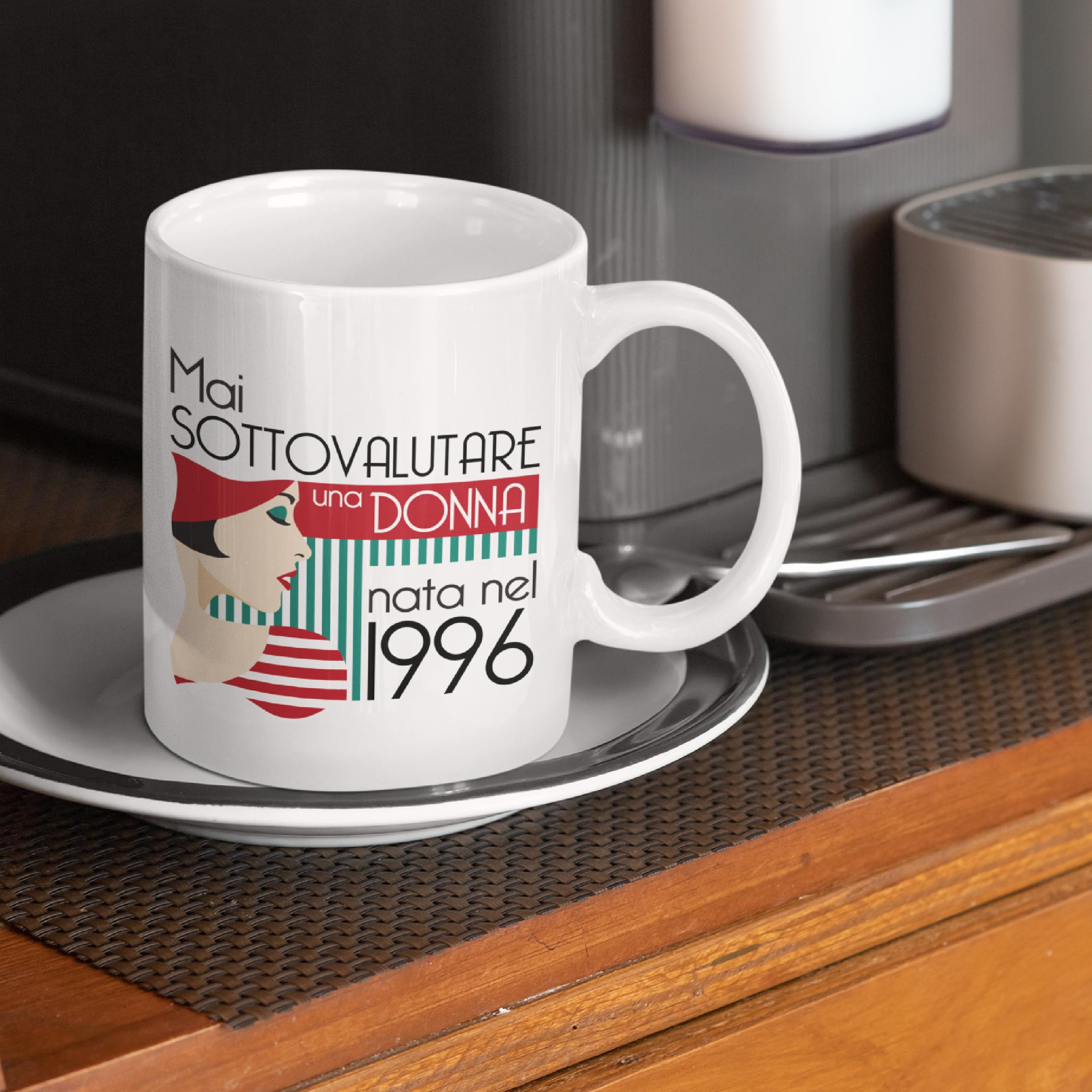 Gesar Tazza 50 Anni Donna – Regalo Compleanno 50 Anni – Idea Regalo Divertente Cinquantesimo Compleanno – Gadget Donna per Mamma, Nonna, Amica, Sorella, Zia - nata nel 76 - (1976)