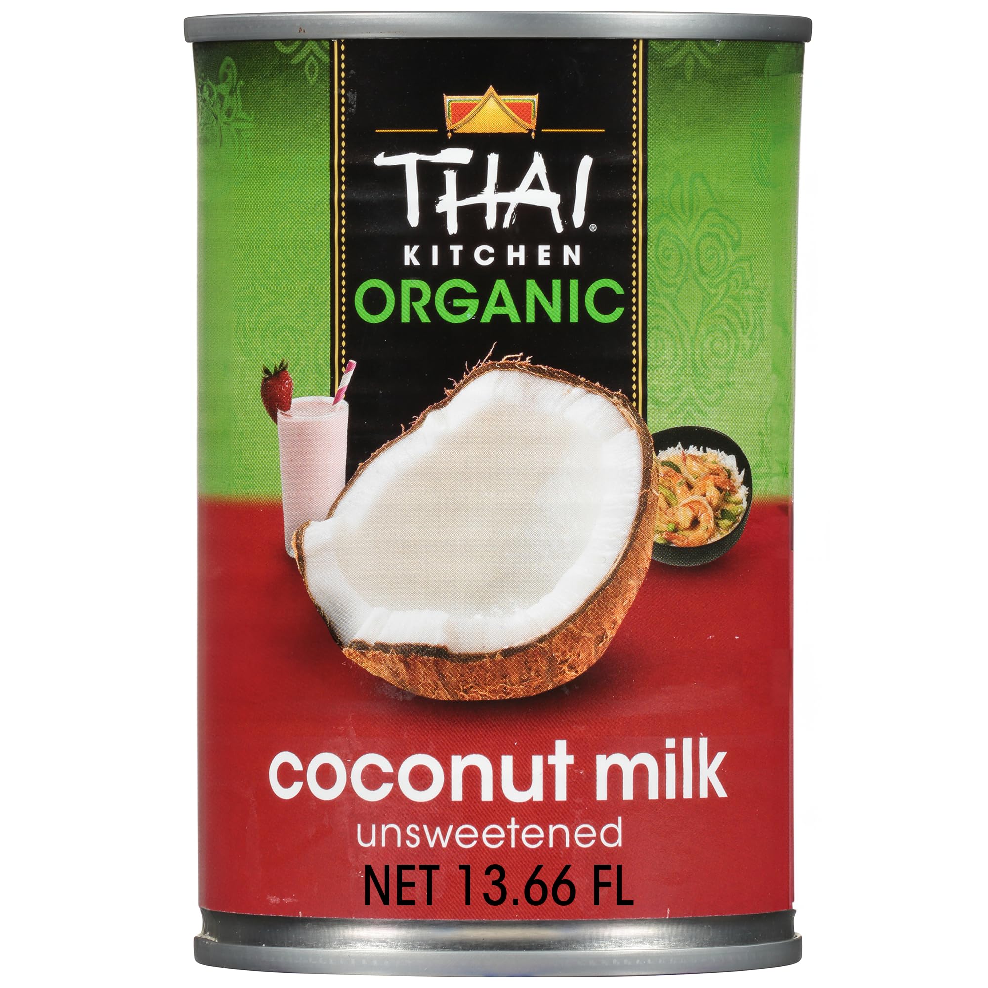 Thai Kitchen Organic Unsweetened Coconut Milk 13 66 fl oz Pack of 12
