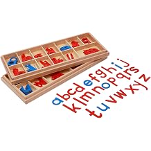 Large Movable Alphabet Red & Blue-Montessori Movable Alphabet Montessori Alphabet