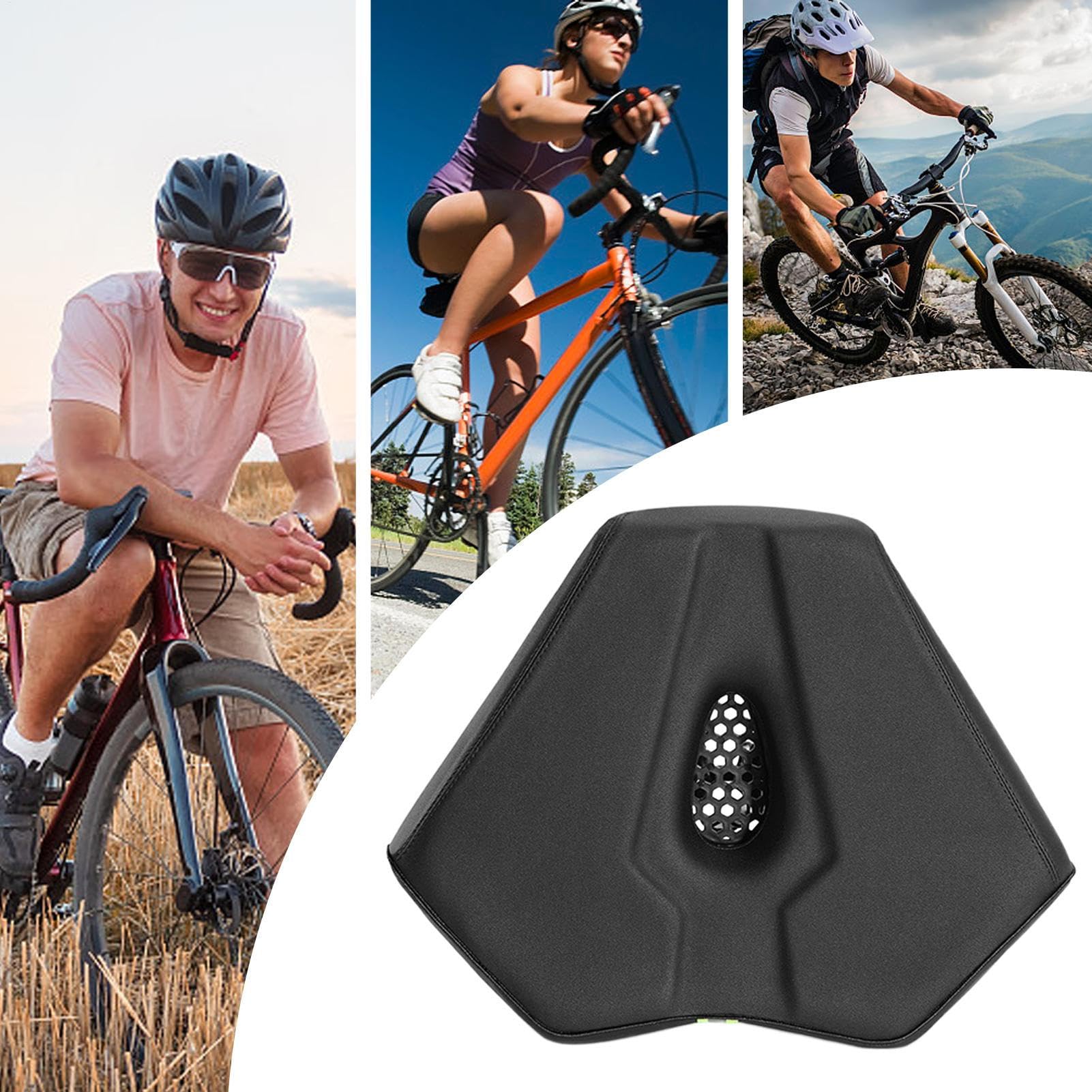 Asiento de bicicleta de carretera, Sillín para Bicicletas, Impermeable Cómodo Asiento para Bicicleta, Ergonómico ahuecado Bicicletas Accesorios para Adultos Mujeres Hombres Adolescentes