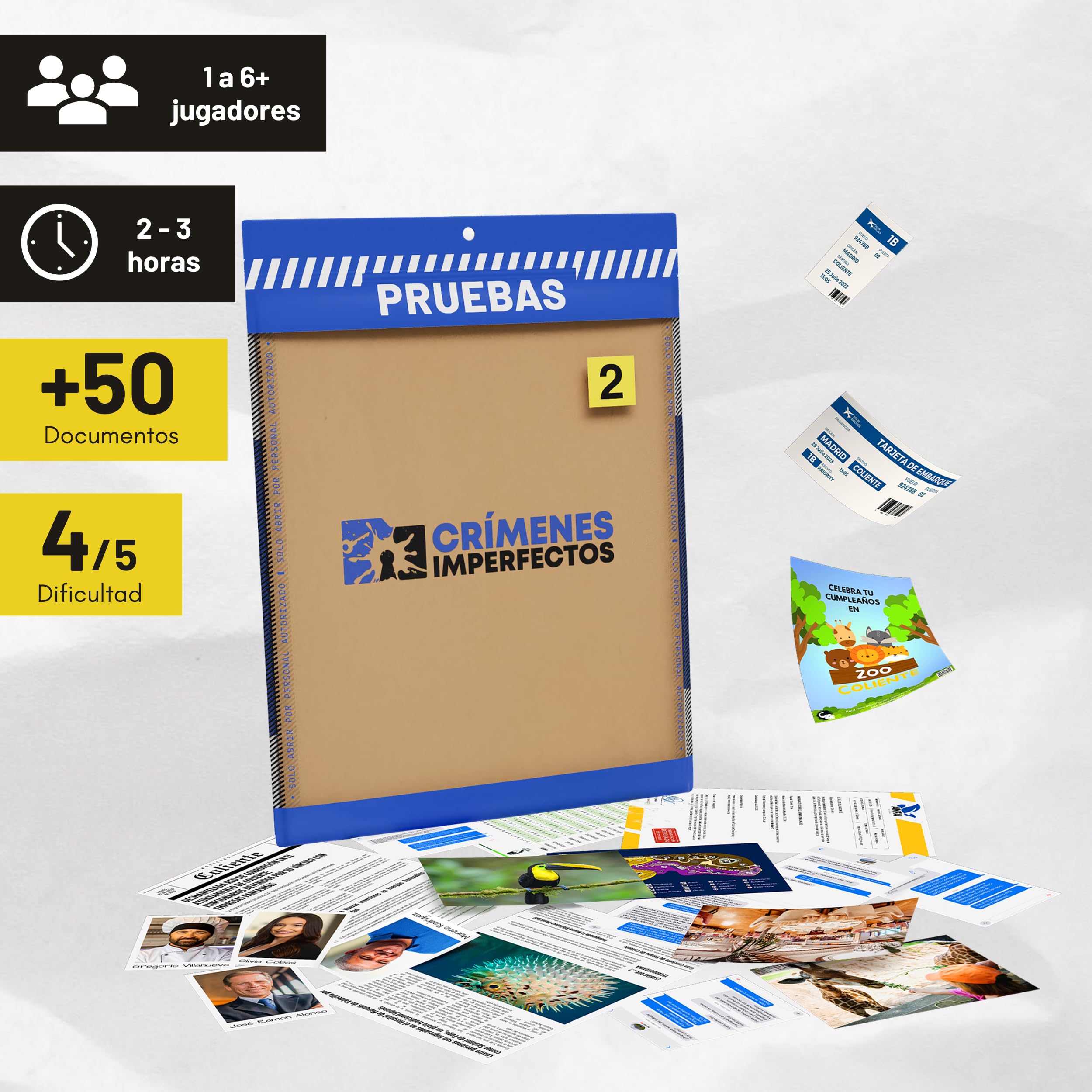 Caso 2: El Crimen de Coliente. Juegos de Mesa Adulto, Casos Policiales para Resolver Misterio en Casa, Escape Room Juego de Mesa Resuelve el Crimen como Detective.