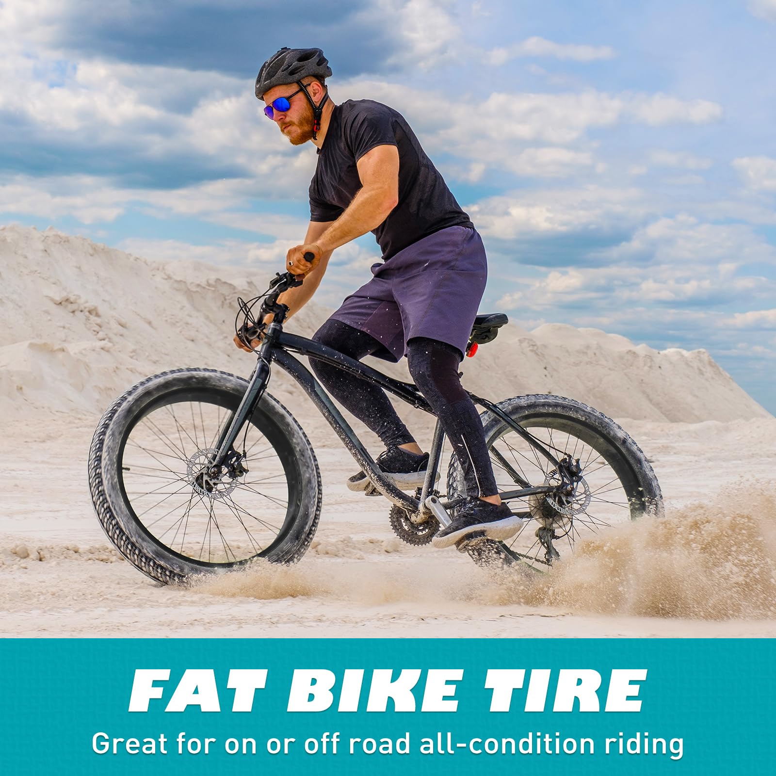 BALINGE 20x3.0 Electric Bike Tire Ebike Tires 20 x 3 Fat E-Bike Tires Mountain Bike Heavy Duty High-Performance Wear-Resistant E-Bike Mountain Snow 20 x 3 Bike Tires?2 Tires?Black