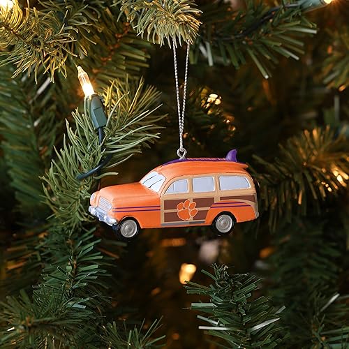 Miniatura 40 de FOCO NCAA Unisex-Adult NCAA College Team Logo Holiday Tree Station Wagon Ornament