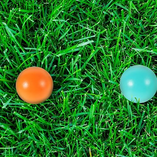 Miniatura 2 de Juego de 3 bolas de madera para croquet de 2.75 pulgadas de colores surtidos para juegos de césped al aire libre, reuniones familiares, formación