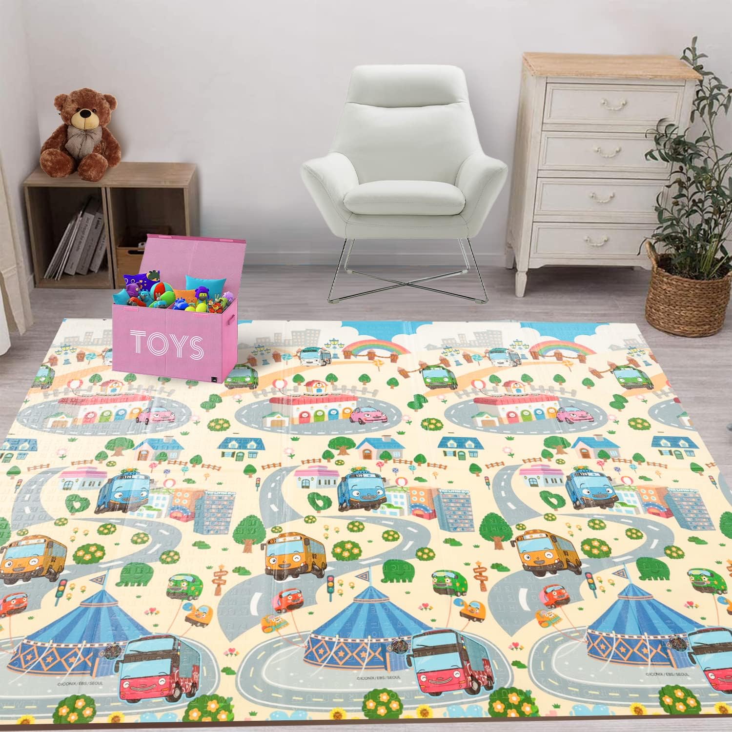 Buy LuvLap Wild Woods Double Sided Water Proof Baby Play Mat, Play mats