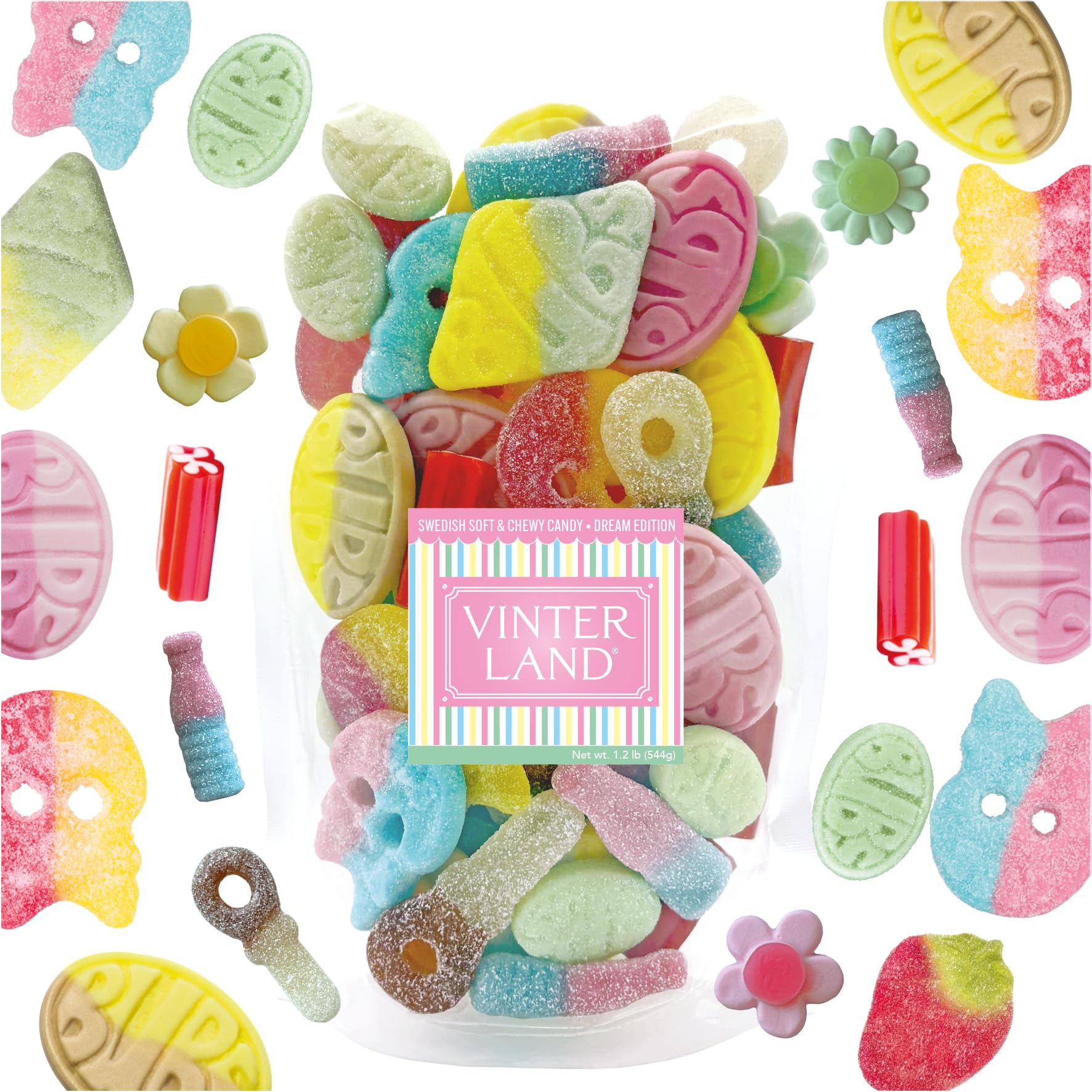Amazon.com : VINTERLAND - Bubs Swedish Candy Mix (1.2 Pounds