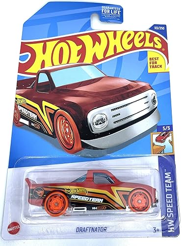 Hot Wheels 2022 - Draftnator * Caza del tesoro * Equipo de velocidad HW 5/5 [rojo] 113/250