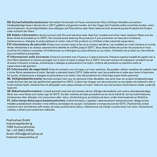 Miniatura 8 de CAISHA 24 "Hairpiece Cola de caballo Clip en la extensión de pelo largo recto rojo H636