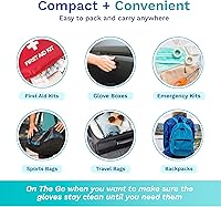 Vista 4 de Guantes de primeros auxilios empaquetados individualmente