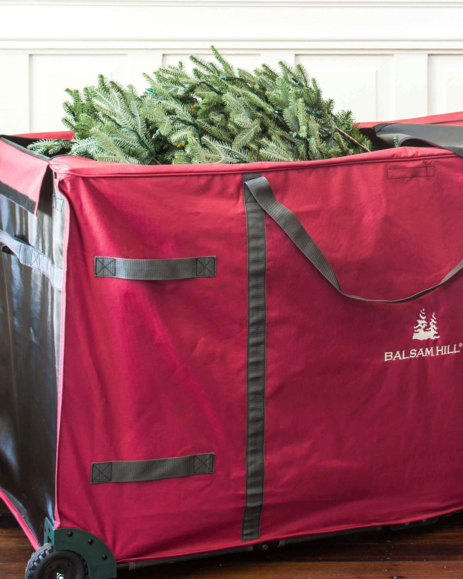 balsam hill rolling christmas tree storage bolsa