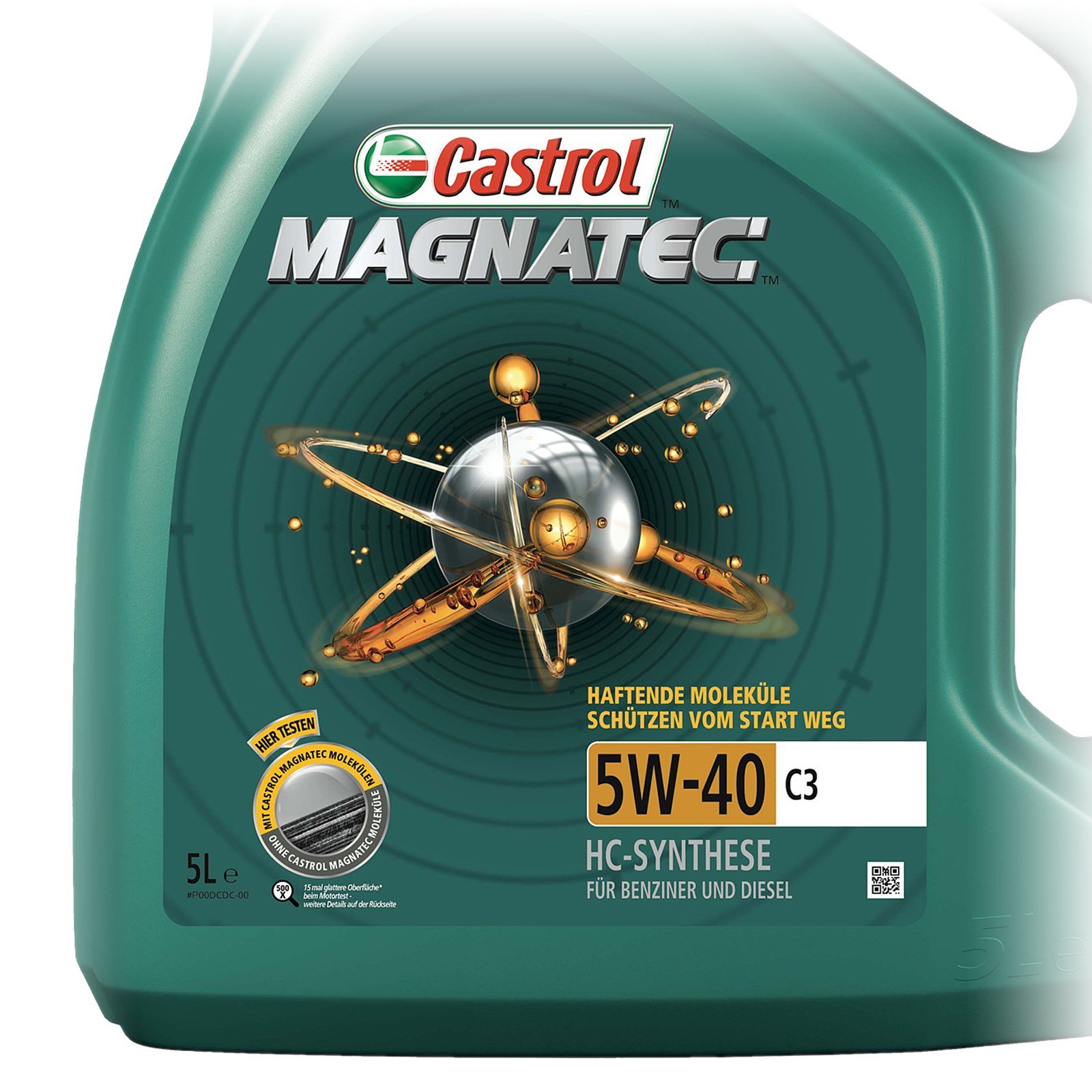 2x 5 L = 10 litro Castrol Magnatec 5W-40 C3 olio motore incl. Castrol etichetta cambio olio; specifico: API SN/CF; ACEA C3; MB 229.31; VW 502 00/505 00; BMW Longlife-04; Renault RN0700/0710; dexos2®;