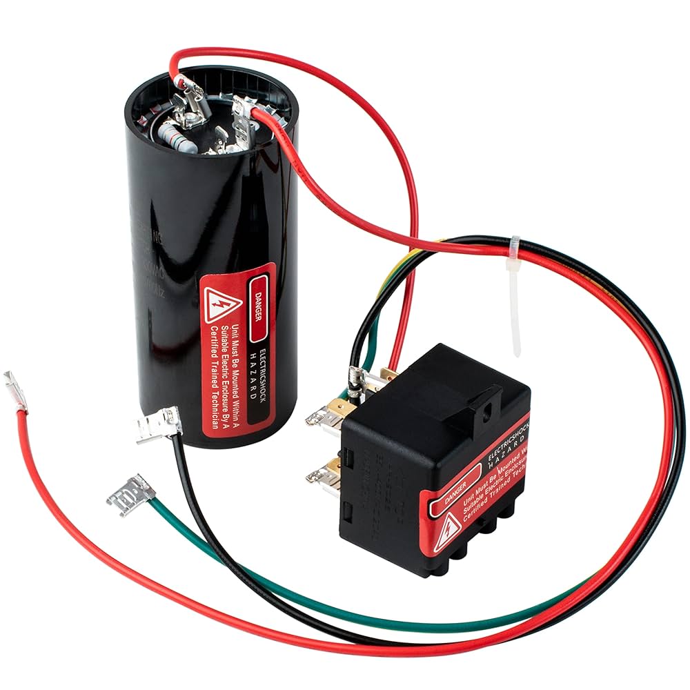 BlueStars CSR-U2 Hard Start Capacitor Kit - Compatible for